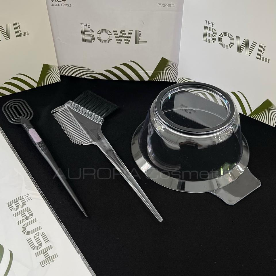 Combo chén lược nhuộm trắng trong - cây đánh màu-duoc-ban-tai-AURORA COSMETIC