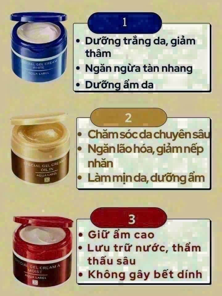 Kem dưỡng ẩm trắng da Aqua 5 in 1-duoc-ban-tai-Tranthuhoai - HÀNG NHẬT NỘI ĐỊA