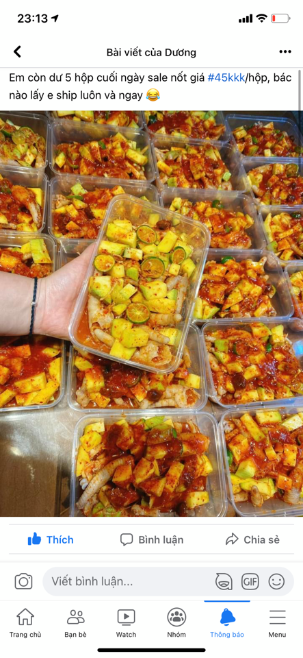 Chân gà sốt thái khách sỉ(sale)-duoc-ban-tai-Linh Anh Food&Dessert