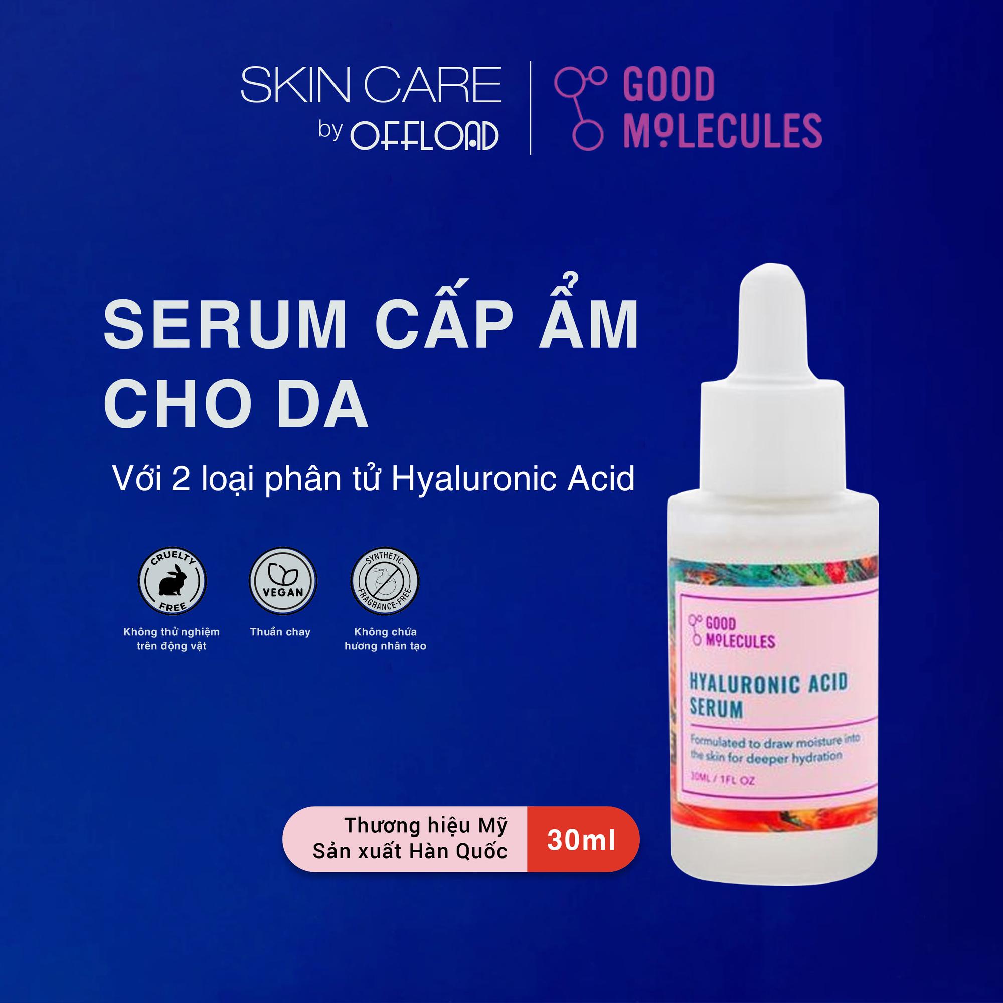 Serum cấp ẩm kết cấu mỏng nhẹ Good Molecules | Hyaluronic Acid Serum-duoc-ban-tai-Offload Spa