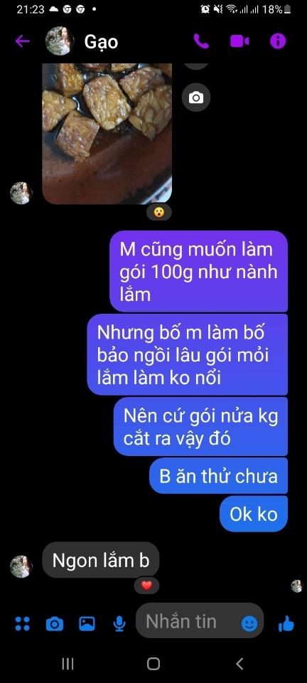  TEMPEH (số 1) ĐẬU GÀ thuần chủng (số MỘT)-duoc-ban-tai-Tempeh Quảng Chân - BẢO QUẢN NGĂN ĐÔNG ĐÁ 24/24