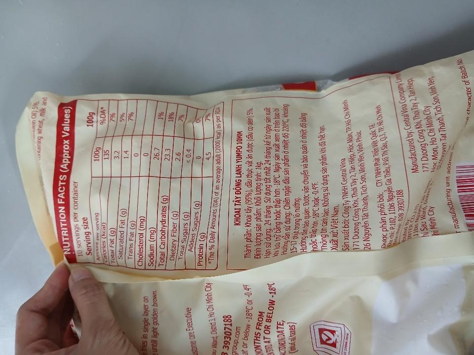 Khoai tây cọng 1kg-duoc-ban-tai-Tempeh hàng đông lạnh - Để ngăn đông 24/24