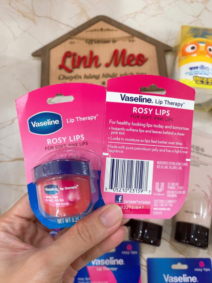Vaseline dưỡng môi hồng 7g-duoc-ban-tai-Mỹ phẩm Linh Meo