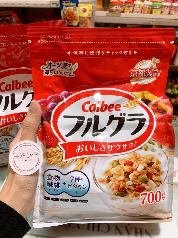 Ngũ cốc Calbee đỏ 600g cty-duoc-ban-tai-Mỹ phẩm Linh Meo