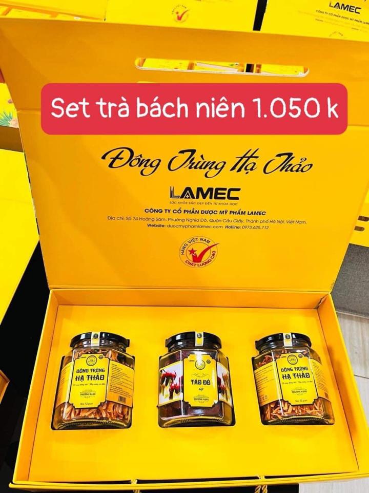 Set quà bách niên ( 2 đông trùng hạ thảo + táo đỏ)-duoc-ban-tai-LAMEC - SẢN PHẨM KHOA HỌC