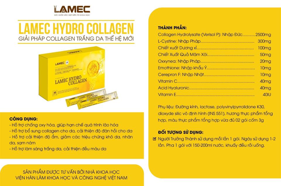 HYDROCOLLAGEN-duoc-ban-tai-LAMEC - SẢN PHẨM KHOA HỌC