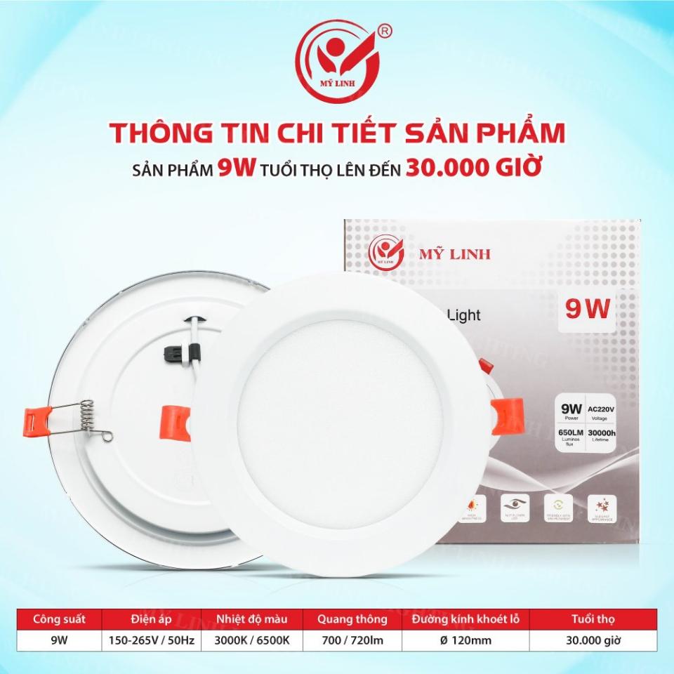 Âm trần 7w trắng Mỹ Linh-duoc-ban-tai-Kim Anh Electric