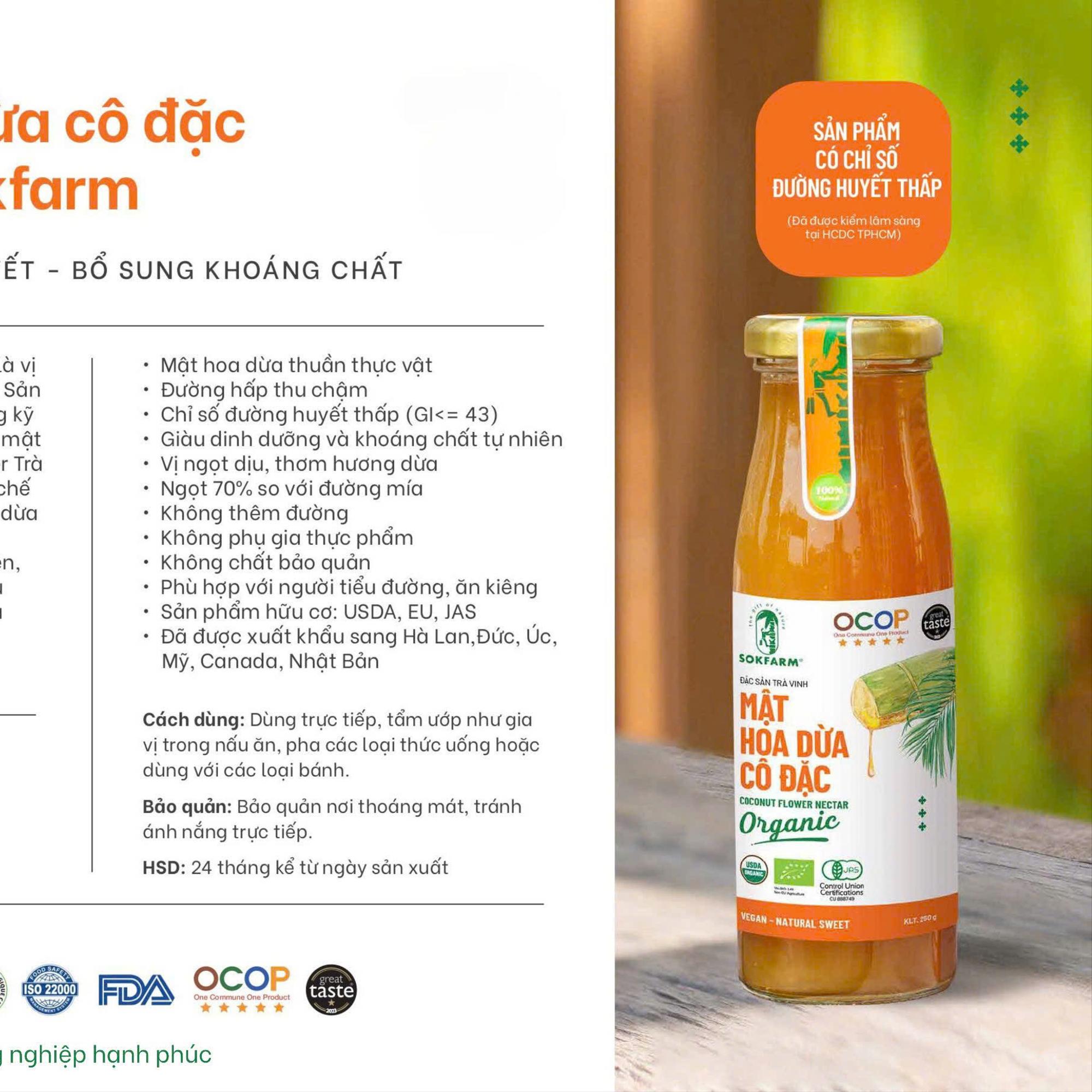 Mật hoa dừa cô đặc SokFarm 250g-duoc-ban-tai-Shop Dung Bùi