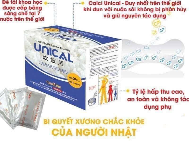 Canxi cơm for rice Unical Nhật Bản (Hộp 20 gói)-duoc-ban-tai-Shop Dung Bùi