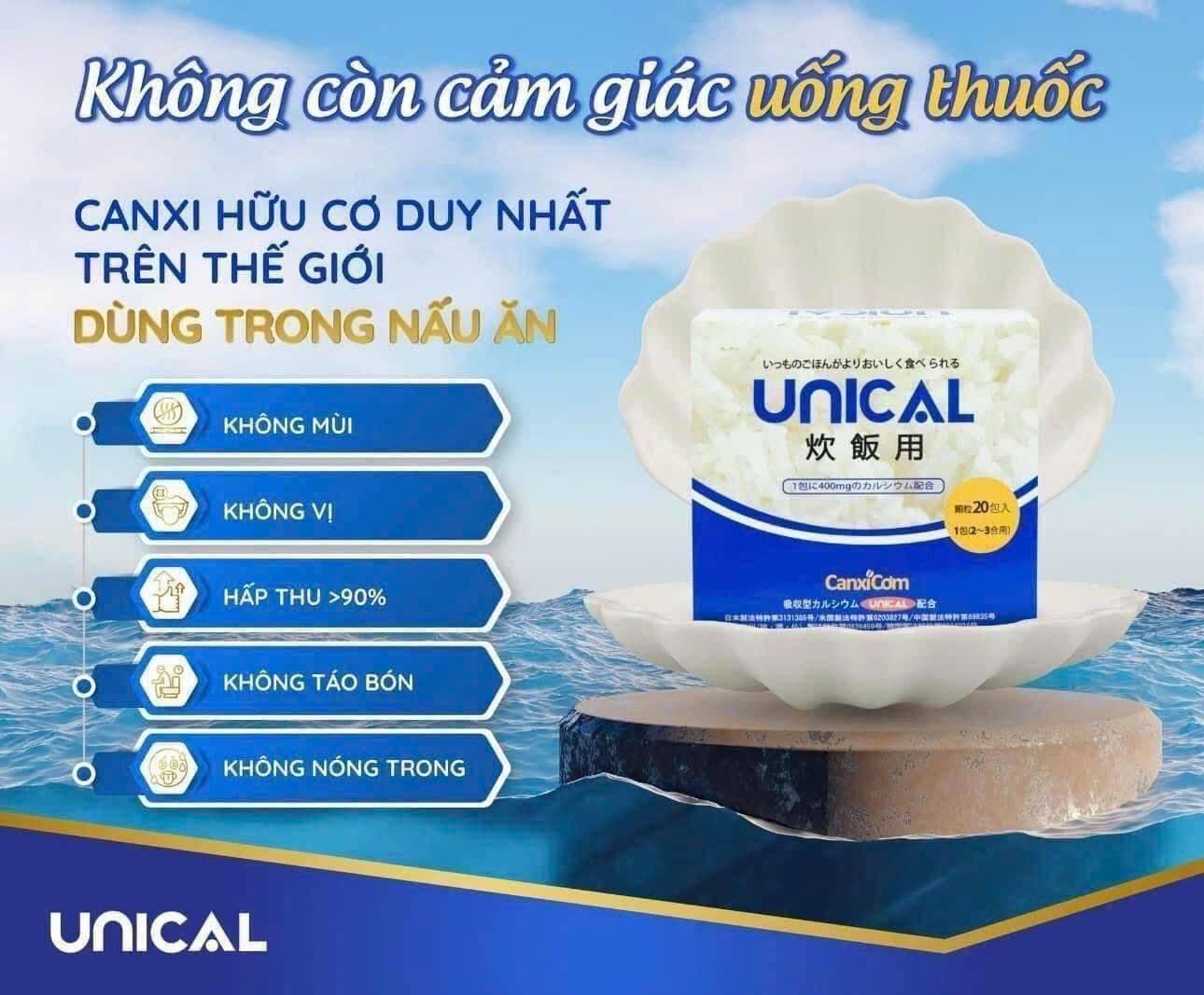Canxi cơm for rice Unical Nhật Bản (Hộp 20 gói)-duoc-ban-tai-Shop Dung Bùi