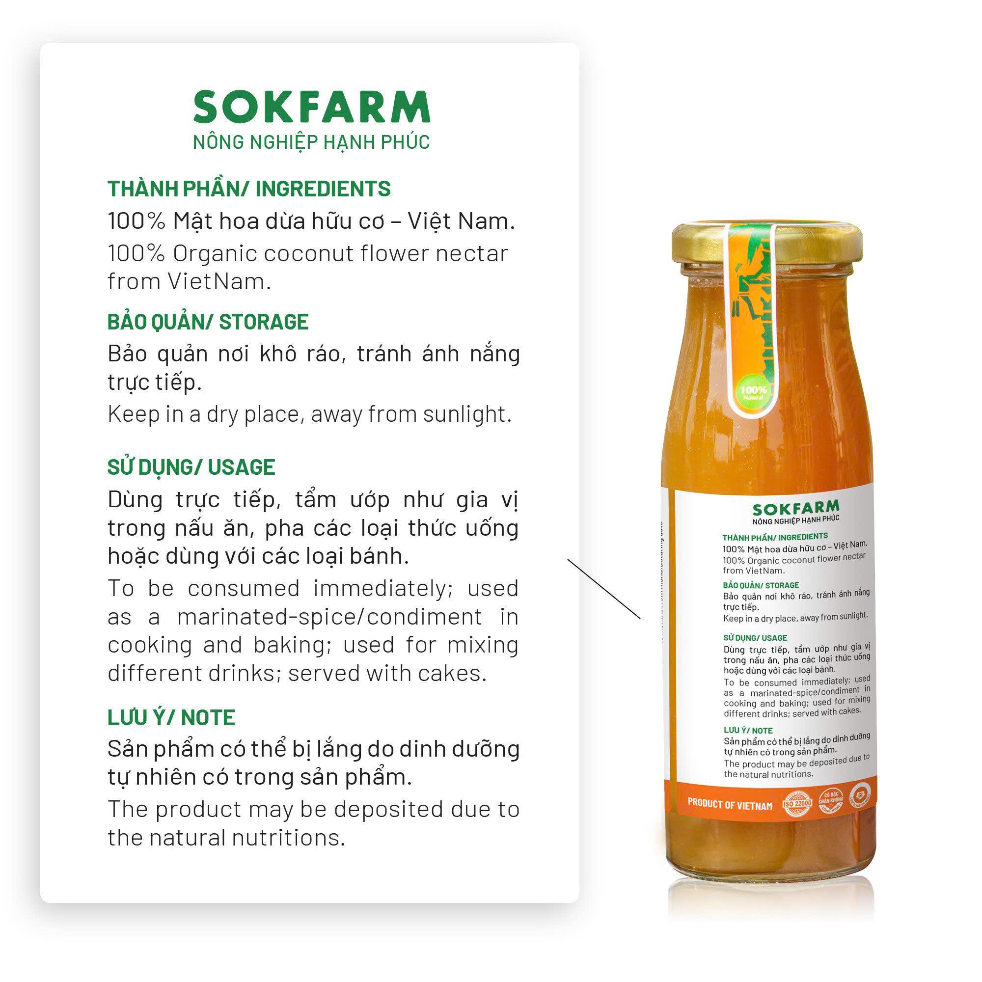 Mật hoa dừa cô đặc SokFarm 250g-duoc-ban-tai-Shop Dung Bùi