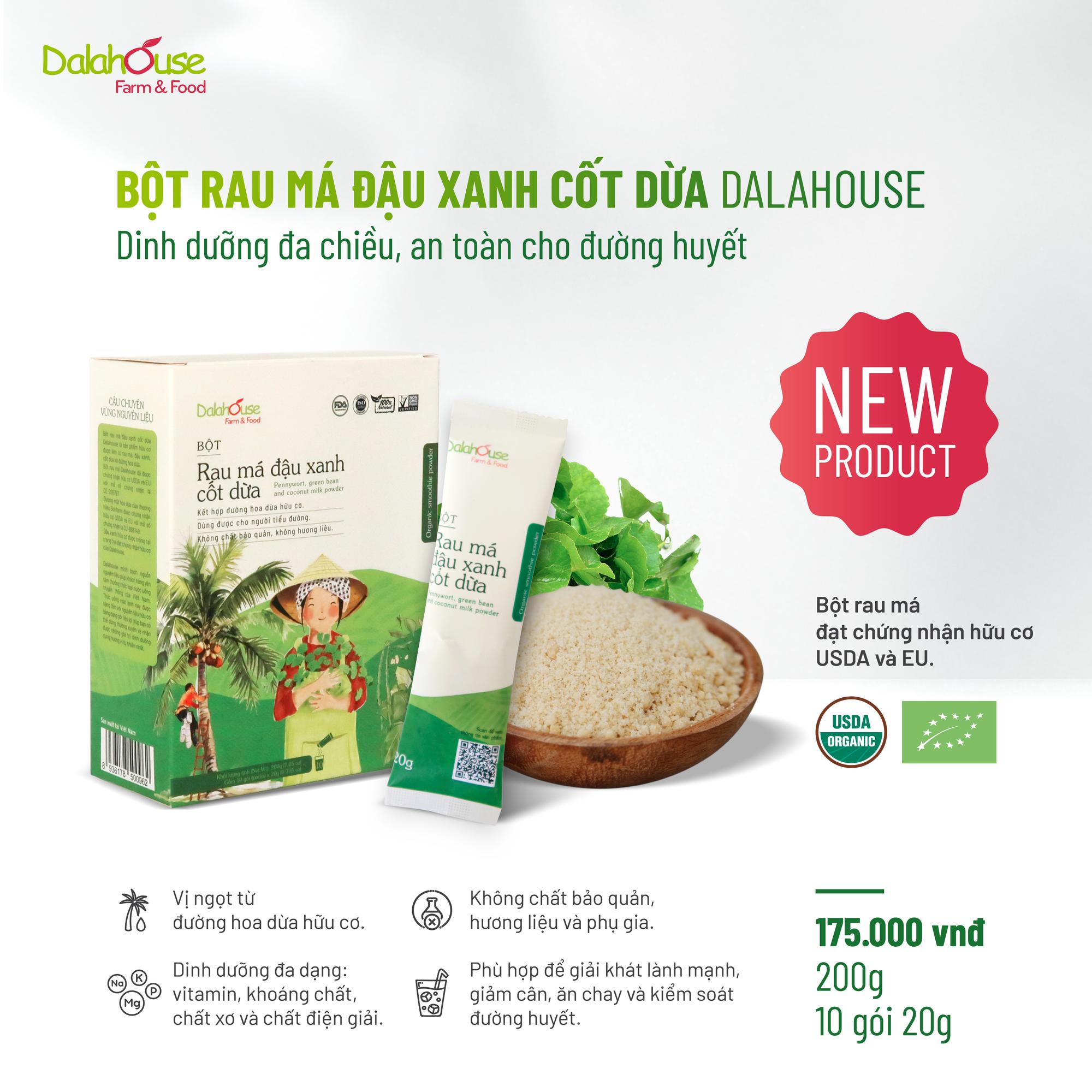Bột đậu xanh rau má cốt dừa Dalahouse-duoc-ban-tai-Shop Dung Bùi