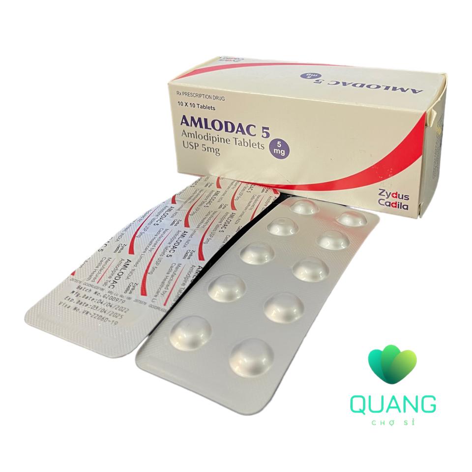 Amlodac 5 Amlodipin 5mg Ấn (H/100v)-duoc-ban-tai-Quang Chợ Sỉ