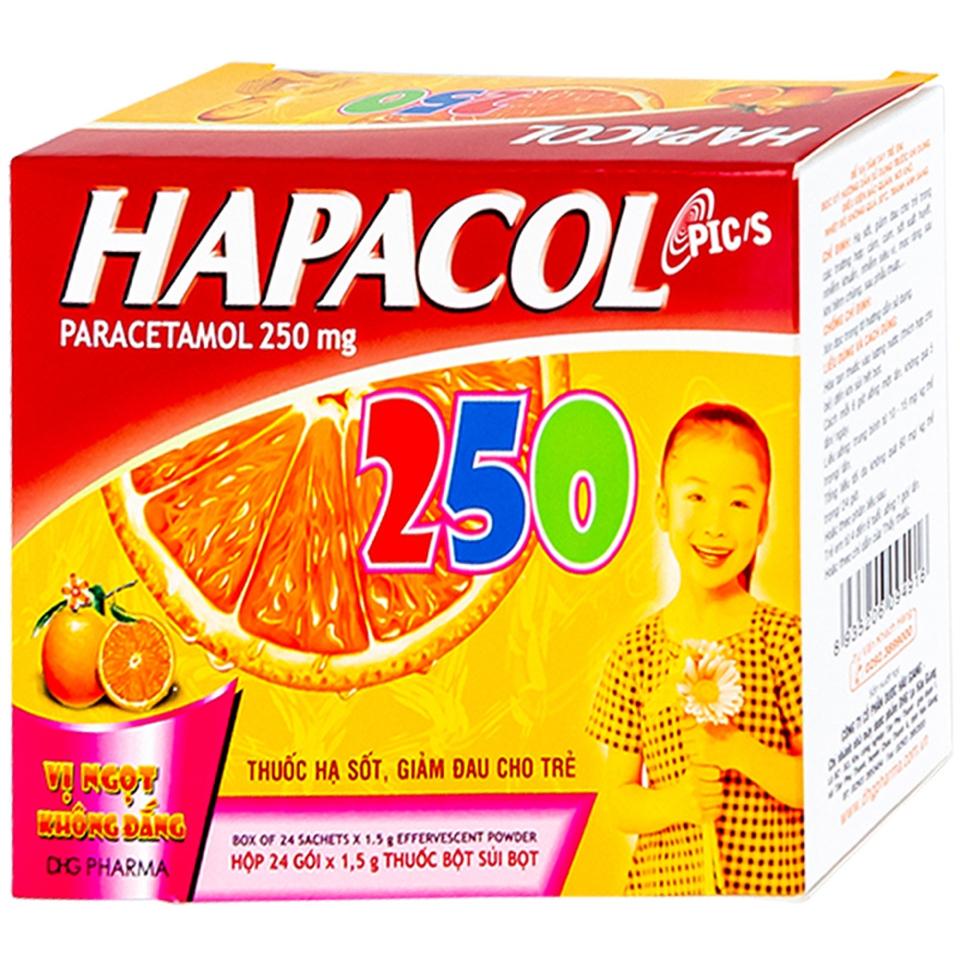 Hapacol 250 DHG (H/24gói)-duoc-ban-tai-Quang Chợ Sỉ