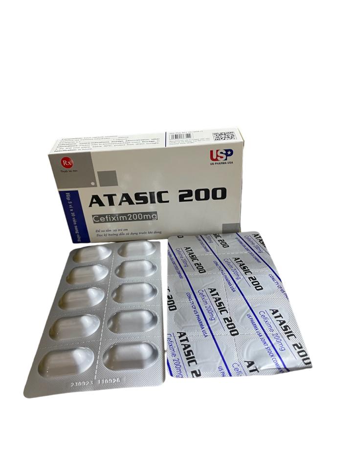 Atasic 200 Cefixime 200mg USP (H/30v)-duoc-ban-tai-Quang Chợ Sỉ