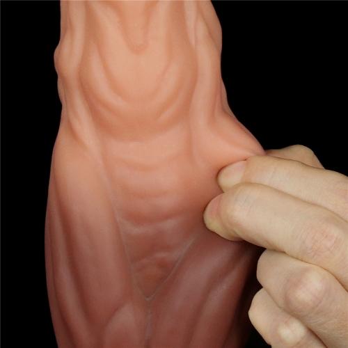 9.5'' Dual layered Platinum Silicone Cock-duoc-ban-tai-Thetoysvn