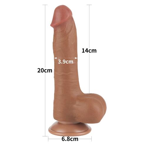 8'' Sliding Skin Dual Layer Dong Brown-duoc-ban-tai-Thetoysvn