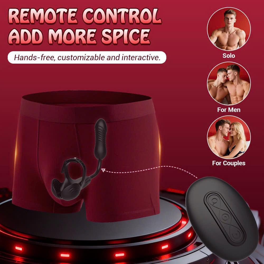 Plug rung thụt massage kết hợp vòng khóa massger bìu -duoc-ban-tai-Thetoysvn