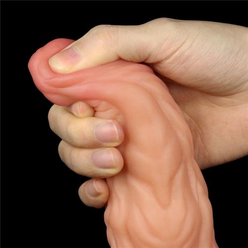 9.5'' Dual layered Platinum Silicone Cock-duoc-ban-tai-Thetoysvn