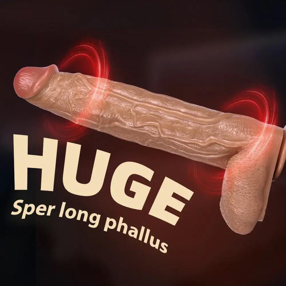 Dương vật giả Size Khủng 42cm x 7,5cm màu nâu da-duoc-ban-tai-Thetoysvn