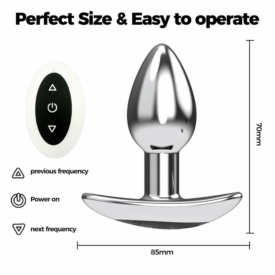 Nút hậu môn mỏ neo inox rung kích thích điều khiển từ xa-duoc-ban-tai-Thetoysvn