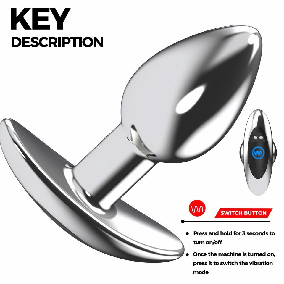 Nút hậu môn mỏ neo inox rung kích thích điều khiển từ xa-duoc-ban-tai-Thetoysvn