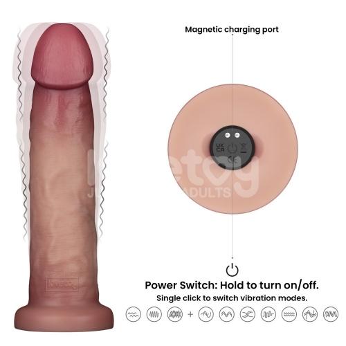 9" Vibrating Sliding Skin Pro II Silicone Dong-duoc-ban-tai-Thetoysvn