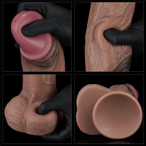 11'' Dual Layered Silicone Cock XXL-duoc-ban-tai-Thetoysvn