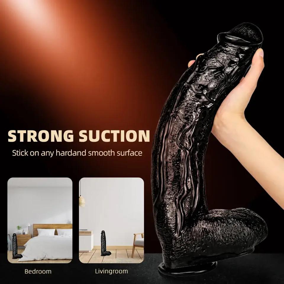 Dương vật giả siêu khủng 42cm x 7,5cm màu đen -duoc-ban-tai-Thetoysvn