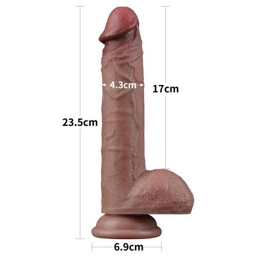 9'' Dual Layered Silicone Cock hàng chính hãng lovetoy-duoc-ban-tai-Thetoysvn