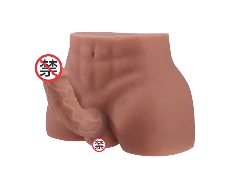 Sex Doll For Gay - Silicon nguyên khối thủ dâm có dương vật 16cm màu nâu -duoc-ban-tai-Thetoysvn