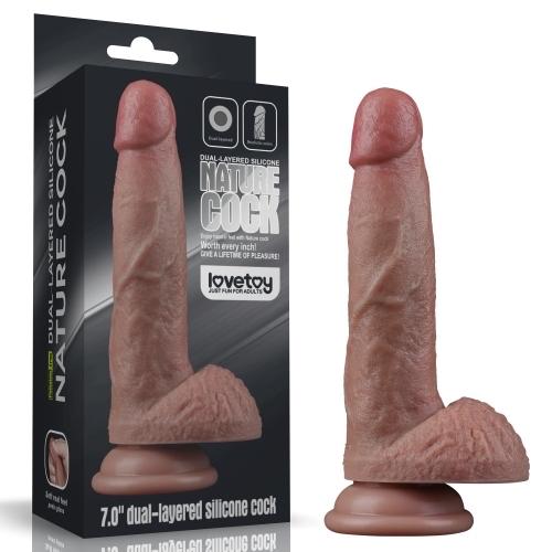 7.0 Dual Layered Silicone Cock-duoc-ban-tai-Thetoysvn