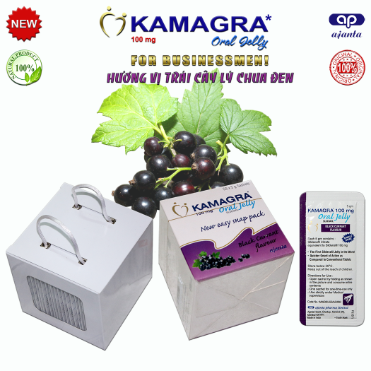KAMAGRA ORAL JELLY 100MG AJANTA 50 GÓI X 5G - GIÚP TĂNG CƯỜNG SINH LÝ NAM-duoc-ban-tai-Thetoysvn
