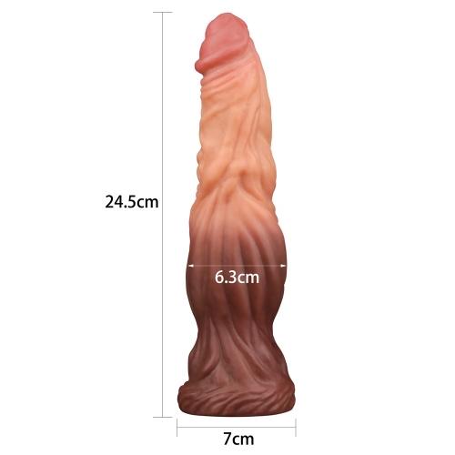 9.5'' Dual layered Platinum Silicone Cock-duoc-ban-tai-Thetoysvn