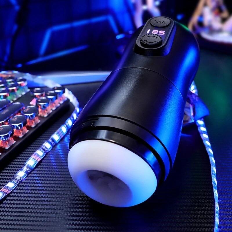 Cốc máy thủ dâm Pro rung co bóp đa chiều hiển thị màn hình LED siêu sướng -duoc-ban-tai-Thetoysvn