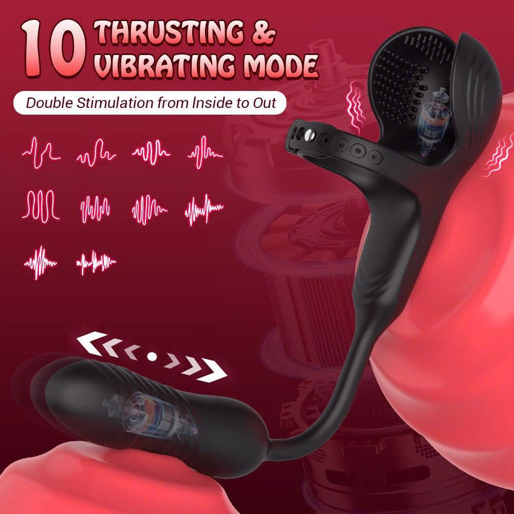 Plug rung thụt massage kết hợp vòng khóa massger bìu -duoc-ban-tai-Thetoysvn