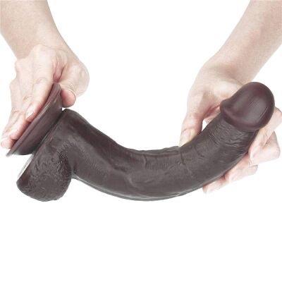 Dương vật giả lovetoy - 9” Sliding Skin Dual Layer Dong - Black-duoc-ban-tai-Thetoysvn