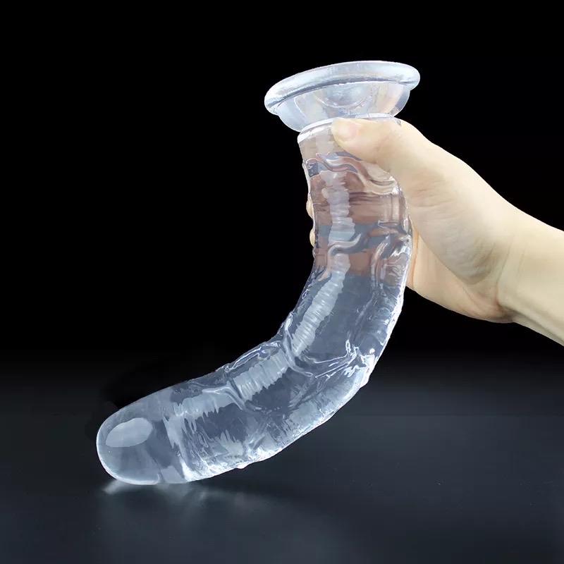 Dương vật giả trong suốt không dái dẻo dai giá tốt-duoc-ban-tai-Thetoysvn