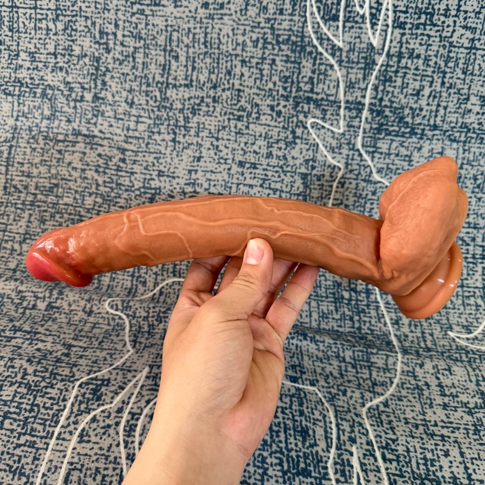 Dương vật giả màu da nâu full 28cm x 4cm mềm mại -duoc-ban-tai-Thetoysvn