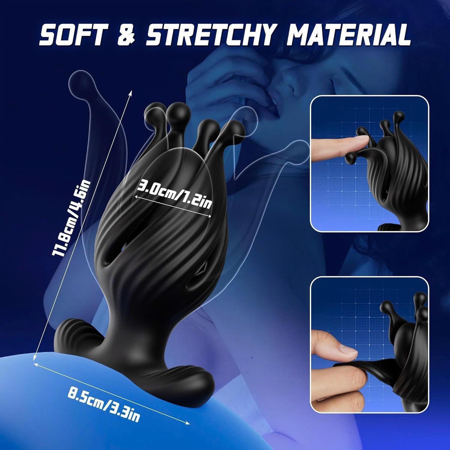 Hellflower Máy massage tuyến tiền liệt, đồ chơi tình dục hậu môn,nút bịt hậu môn, rung ngoáy 360 độ cực sướng-duoc-ban-tai-Thetoysvn
