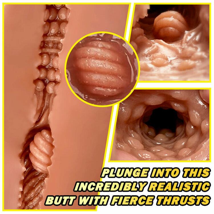 Sex Doll For Gay - Silicon nguyên khối thủ dâm có dương vật 5kg màu nâu da chân thật -duoc-ban-tai-Thetoysvn