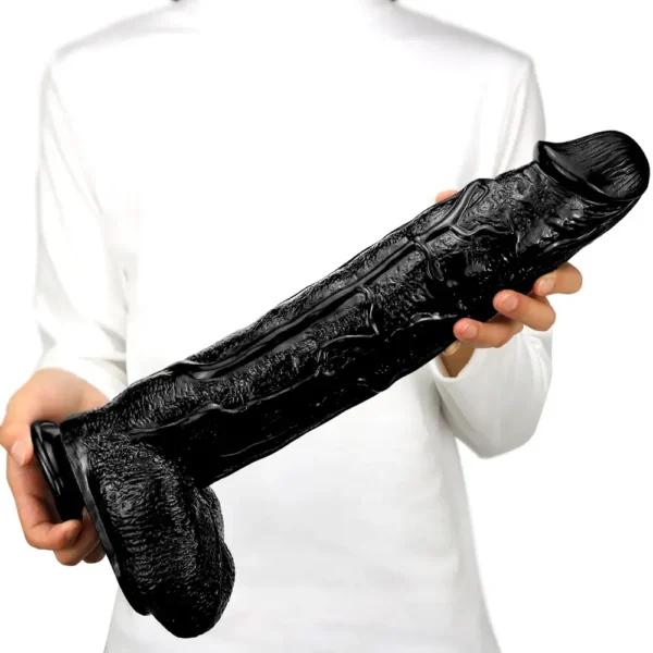 Dương vật giả siêu khủng 42cm x 7,5cm màu đen -duoc-ban-tai-Thetoysvn