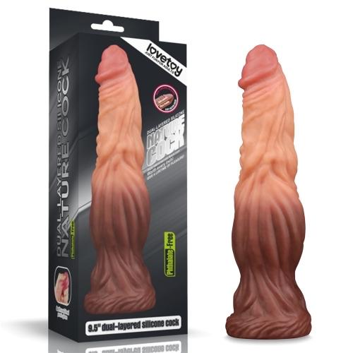 9.5'' Dual layered Platinum Silicone Cock-duoc-ban-tai-Thetoysvn