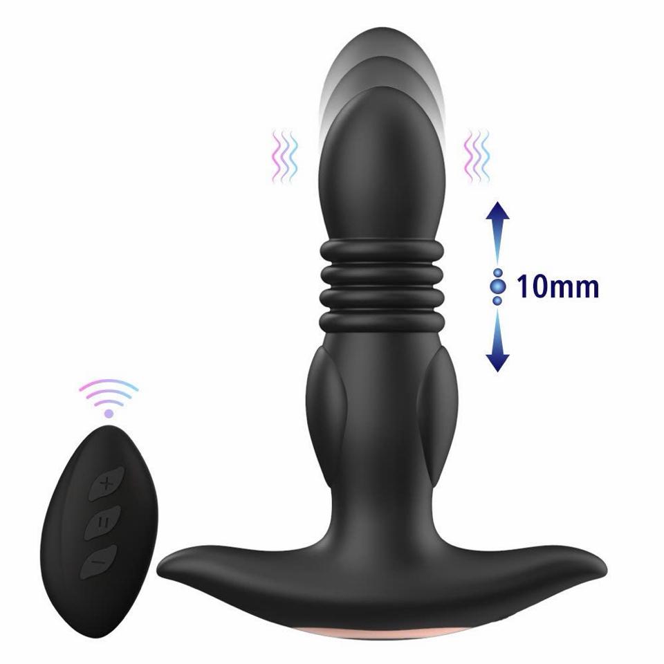 Aisha Milos 0388 Dụng cụ massager hậu môn rung thụt điều khiển từ xa -duoc-ban-tai-Thetoysvn