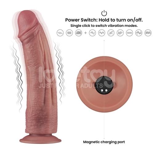 10.5'' Vibrating Dual Density Power Cock-duoc-ban-tai-Thetoysvn