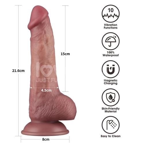 8.5'' Vibrating Dual Density Power Cock-duoc-ban-tai-Thetoysvn