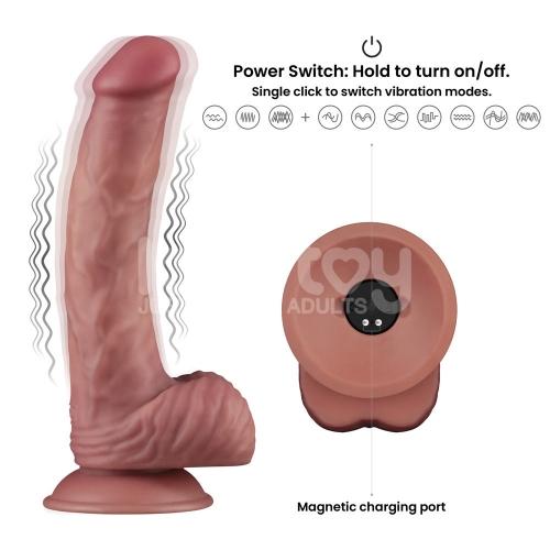 9'' Vibrating Dual Density Power Cock-duoc-ban-tai-Thetoysvn