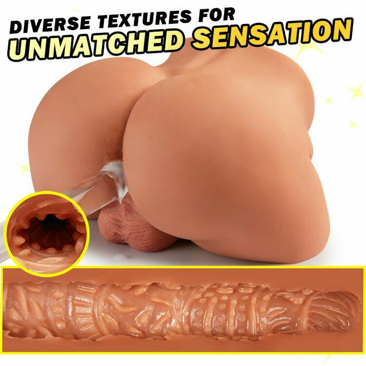 Sex Doll For Gay - Silicon nguyên khối thủ dâm có dương vật 5kg màu nâu da chân thật -duoc-ban-tai-Thetoysvn