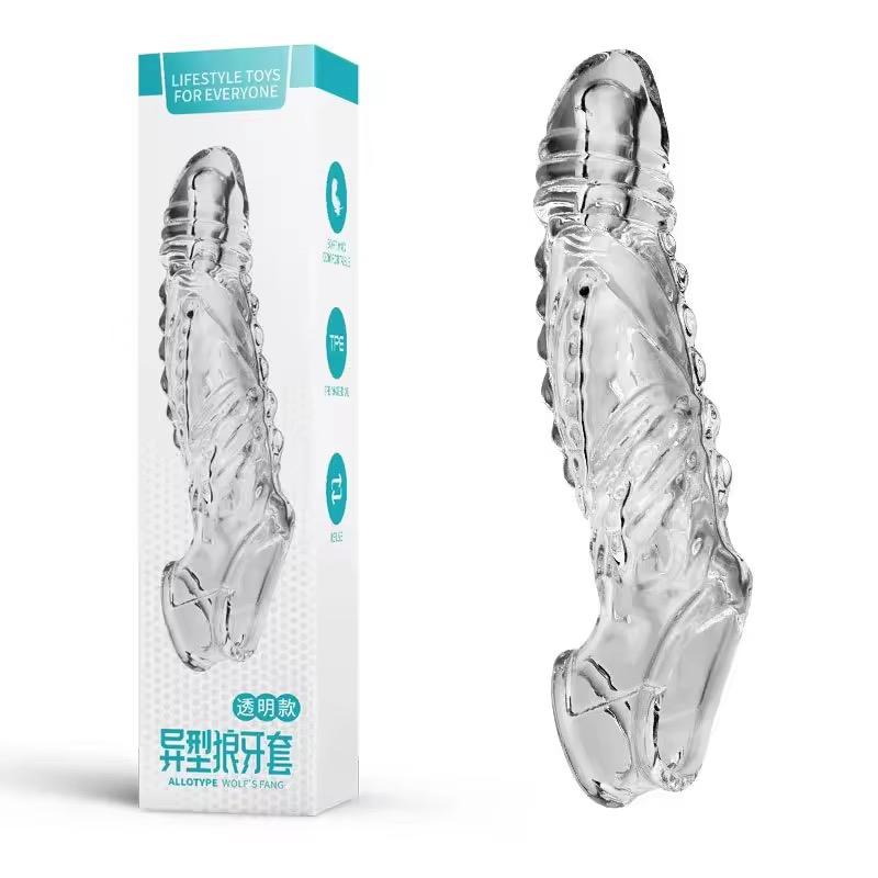 Bao cao su độn gai rồng silicone trong suốt-duoc-ban-tai-Thetoysvn