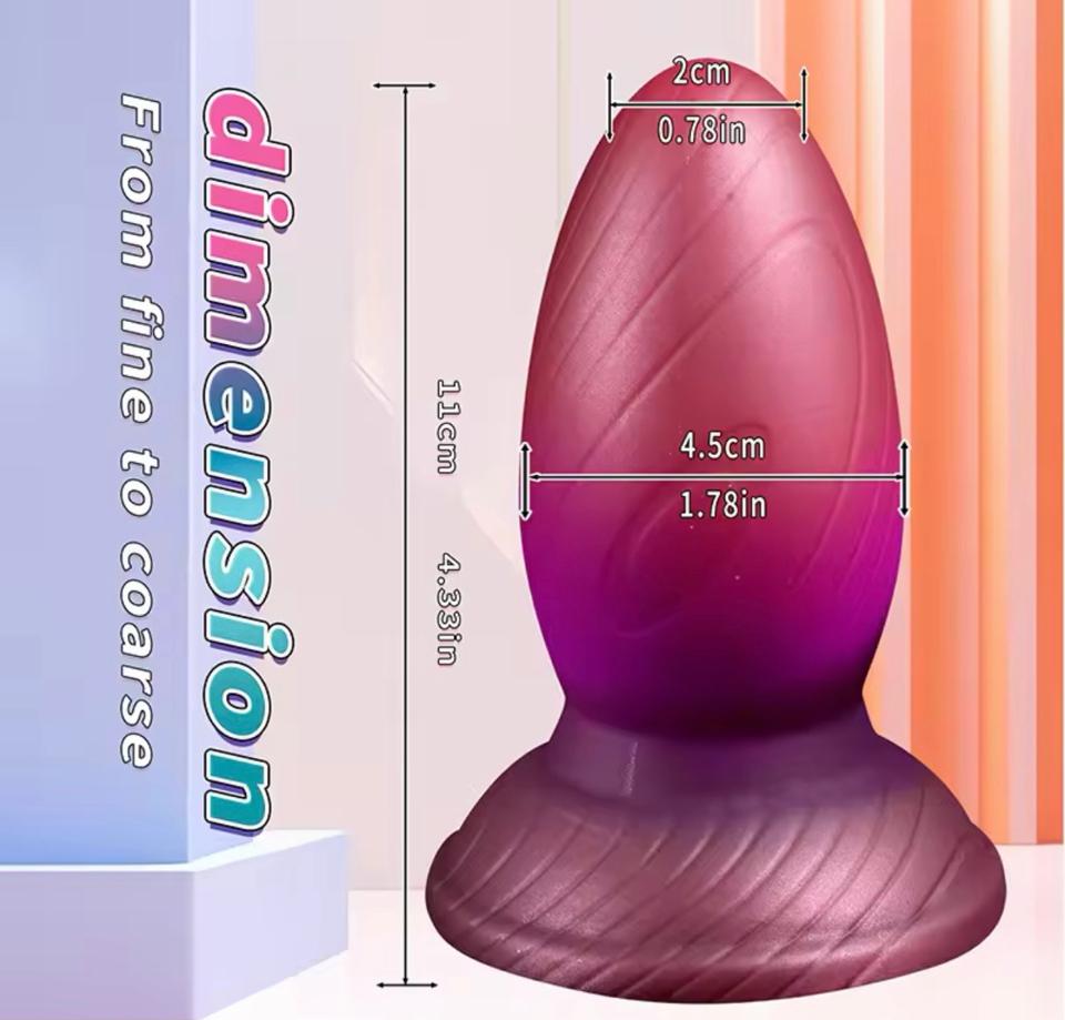 Nút hậu môn silicone mềm đế bám hít tốt 11cm-duoc-ban-tai-Thetoysvn